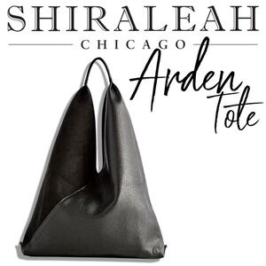 Shiraleah Arden Tote, Black Vegan Leather
